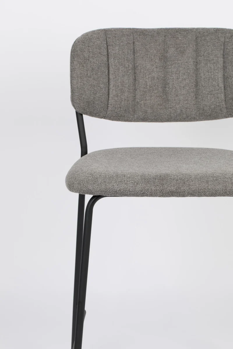 Hocker Tresenhocker JOLIEN BLACK in zwei verschiedenen Grautönen