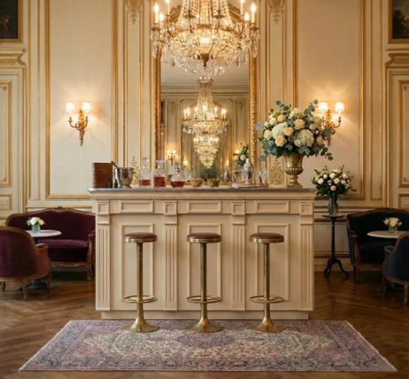 Casa Padrino Theke im Landhausstil, 314 x 74 x 115 cm