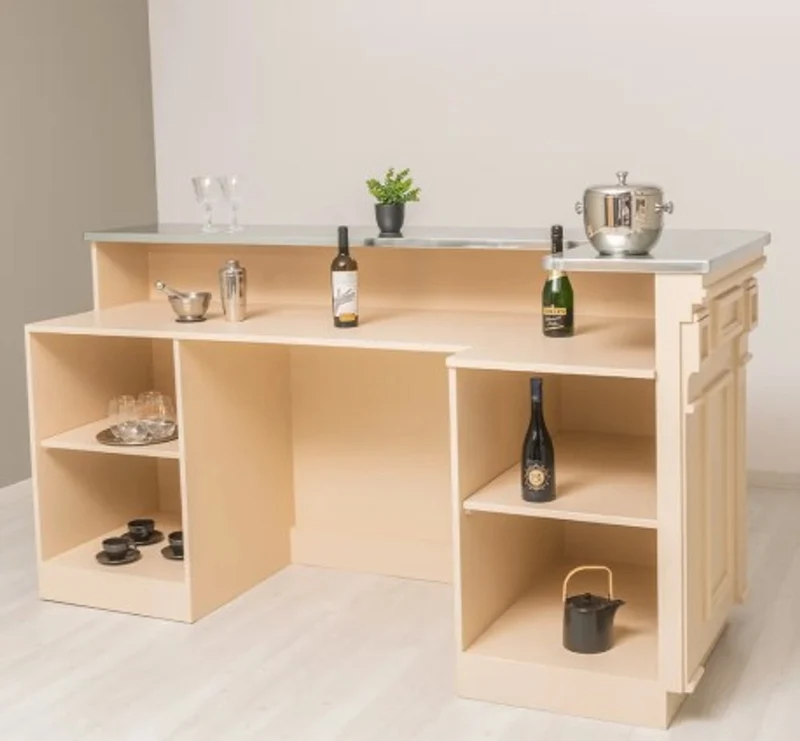 Casa Padrino Theke im Landhausstil, 314 x 74 x 115 cm