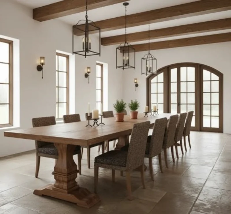 Casa Padrino Esstisch im Landhausstil, 365 x 100 x 78 cm