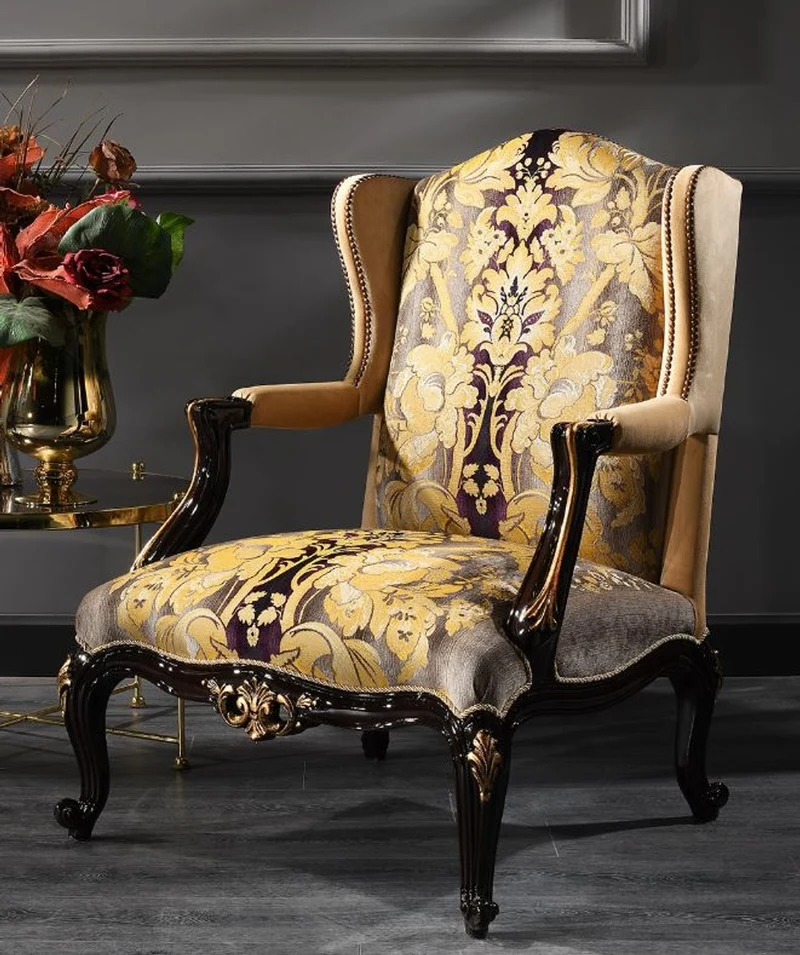 Casa Padrino Luxus Barock Wohnzimmer Set - 2 Sofas & 2 Sessel & 1 Couchtisch - Barock Möbel - Edel & Prunkvoll - Luxus Qualität - Made in Italy