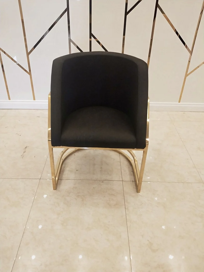 Casa Padrino Luxus Esszimmerstuhl Schwarz / Gold 60 x 56 x H. 80 cm - Luxus Esszimmer Möbel - Luxus Qualität