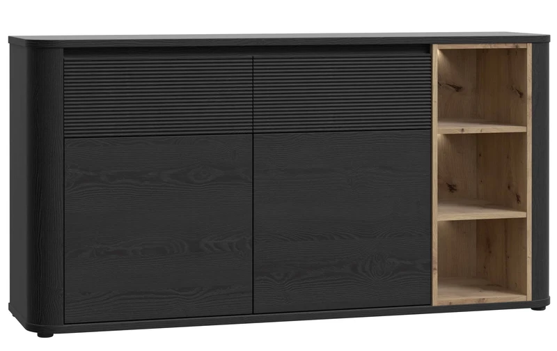 Sideboard BREATHTAKER 2 Türen 2 Schubladen in drei Farben, von Forte