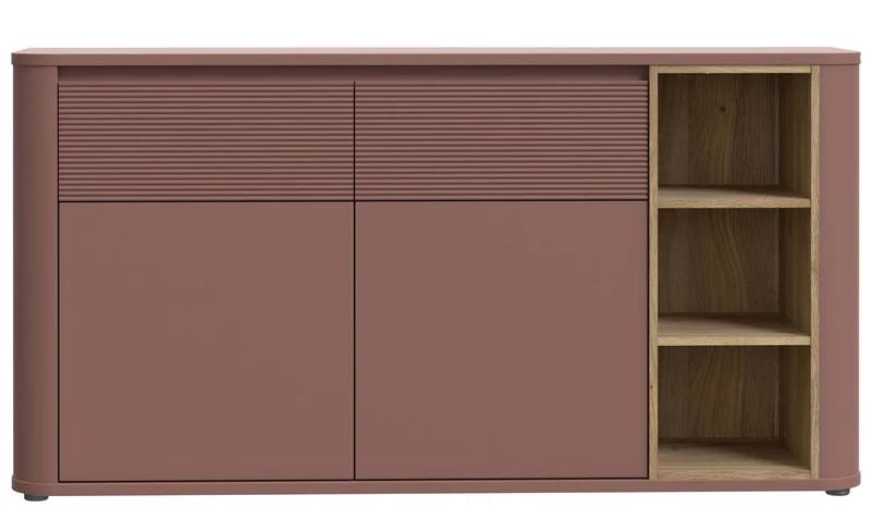 Sideboard BREATHTAKER 2 Türen 2 Schubladen in drei Farben, von Forte