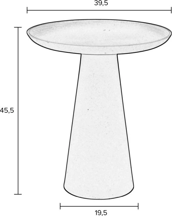 Beistelltisch RINGAR rund Ø 39,5 cm von Zuiver