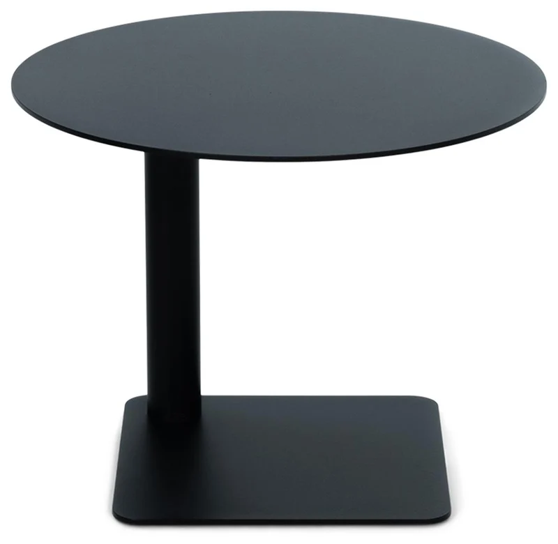 Spinder SUNNY 30 Moderner Stahl-Beistelltisch, rund in Schwarz oder Taupe