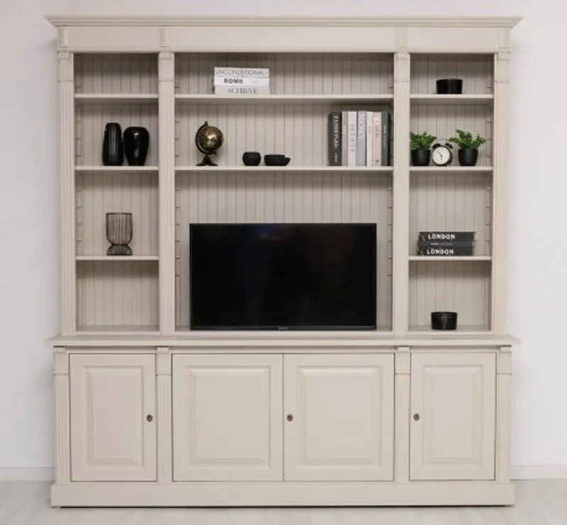 Casa Padrino TV Schrank im Landhausstil, 223 x 51 x 228 cm