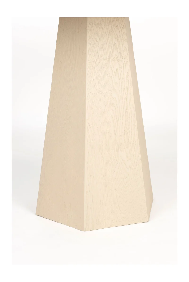 Esstisch Pilar Rund aus Eschenfurnier in Beige, Ø100 cm, Zuiver
