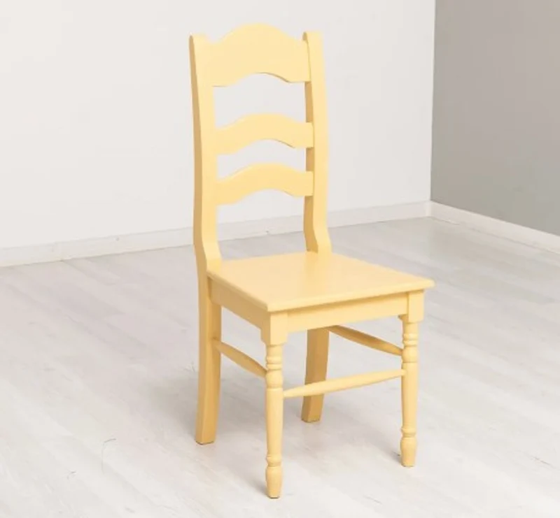 Casa Padrino Stuhl im Landhausstil Senf, 44 x 44 x 102 cm