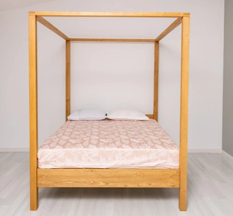 Casa Padrino Bett im Landhausstil, 180 x 200 x 214 cm