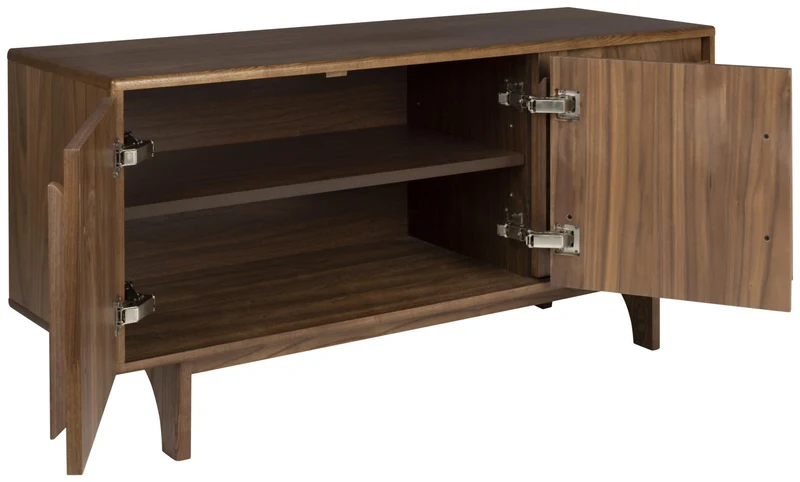 Sideboard GROOVE mit 3 Türen und Walnussfurnier von Zuiver