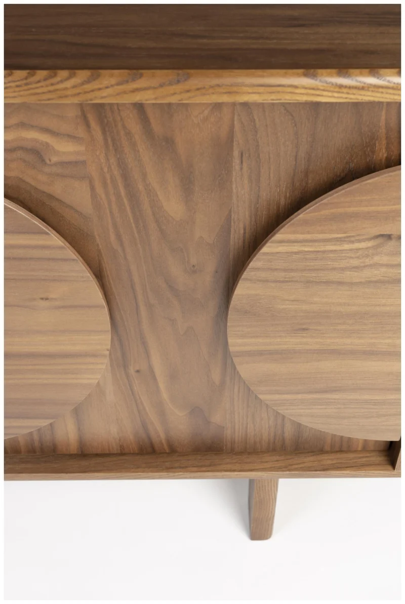 Sideboard GROOVE mit 3 Türen und Walnussfurnier von Zuiver