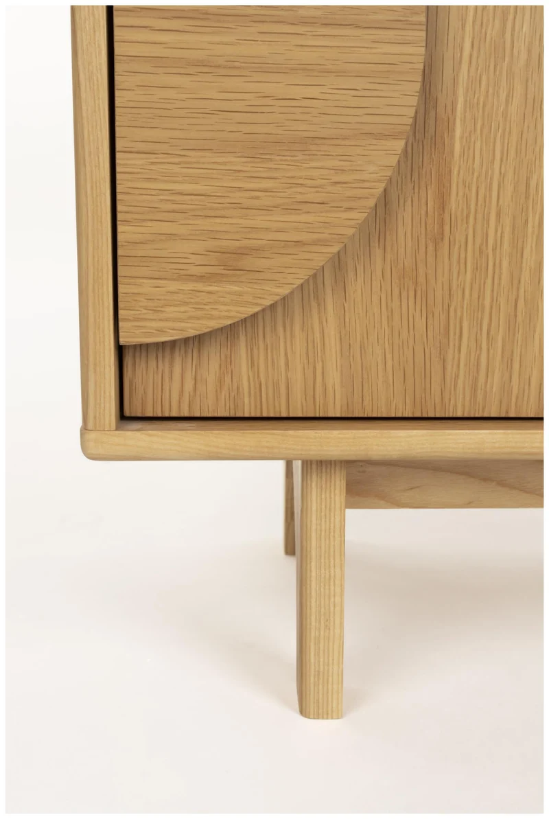 Sideboard GROOVE mit 3 Türen und Eichennfurnier von Zuiver