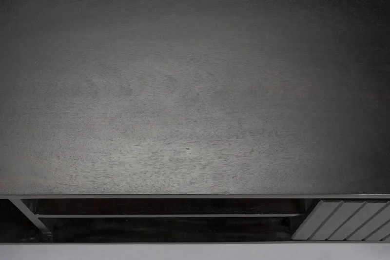 Lowboard KENJI aus Mangoholz mit schwarzem Finnish von DutchBone