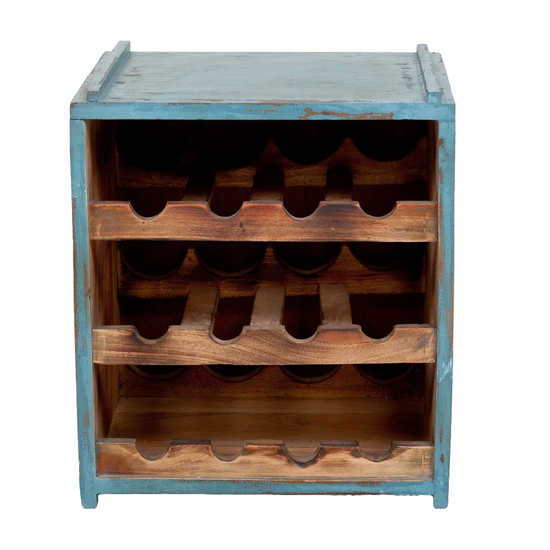 Flaschenbox SURAT Blue Fregata ca. H40cm Weinregal