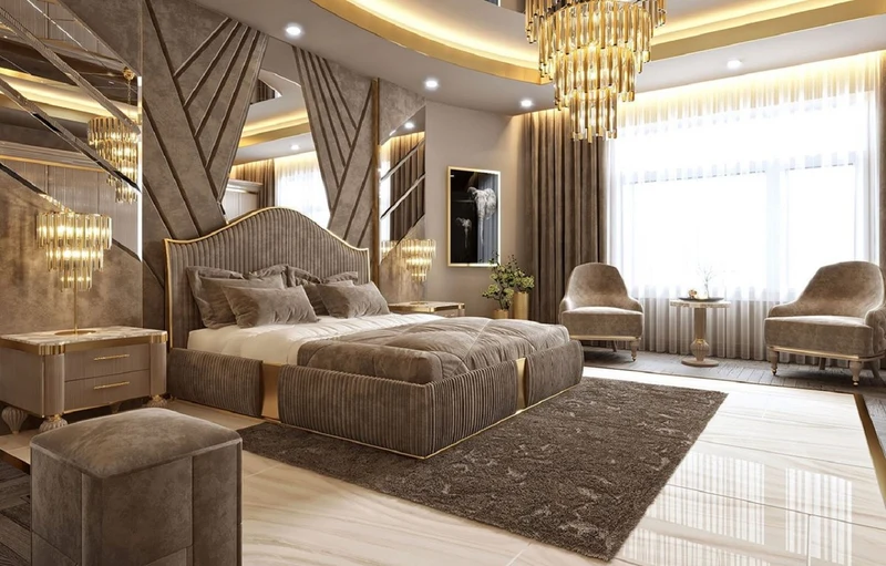 Casa Padrino Luxus Art Deco Wohnzimmer Sessel Grau / Gold 81 x 80 x H. 104 cm - Art Deco Wohnzimmer Möbel - Luxus Kollektion