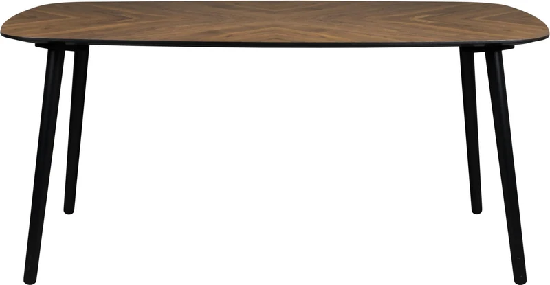 Esstisch Clover 165 x 90 cm mit Walnussfurnierplatte von DutchBone
