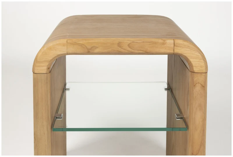Beistelltisch BRAVE 50 cm mit Eichenfurnier von Zuiver
