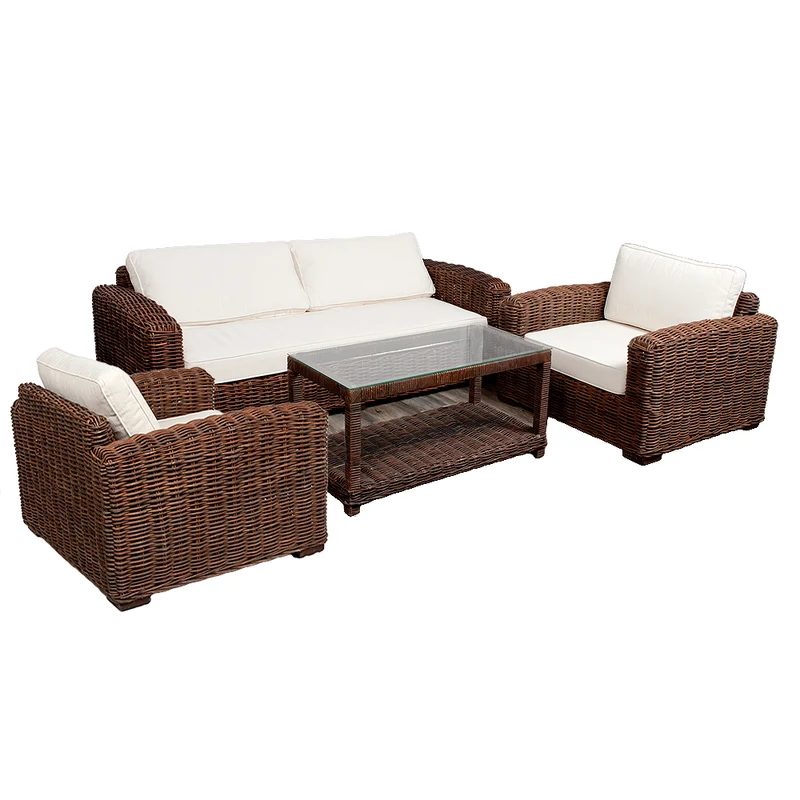 Lounge Couchtisch LIVING Natural Brown ca. L100cm Rattan