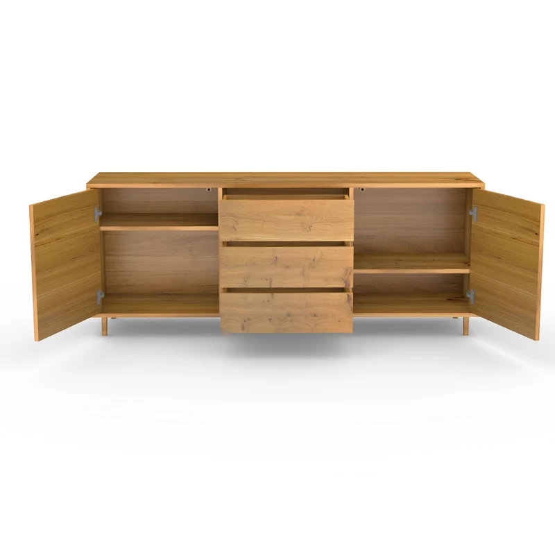 Sideboard Eiche Rustikal - Natur geölt 180cm