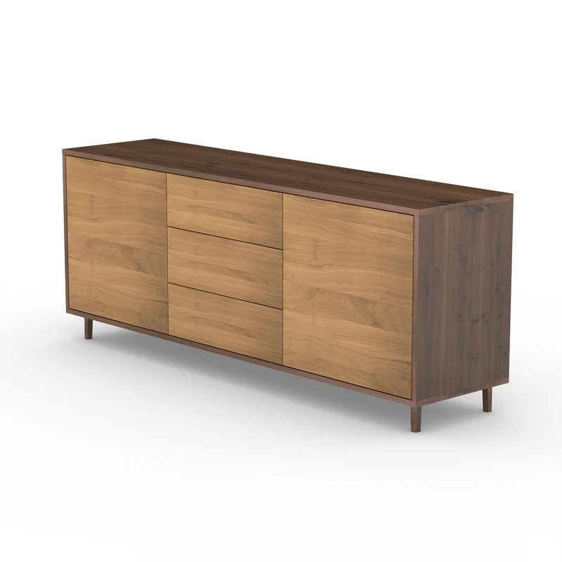 Sideboard Eiche Premium - Braun/Natur geölt 180cm