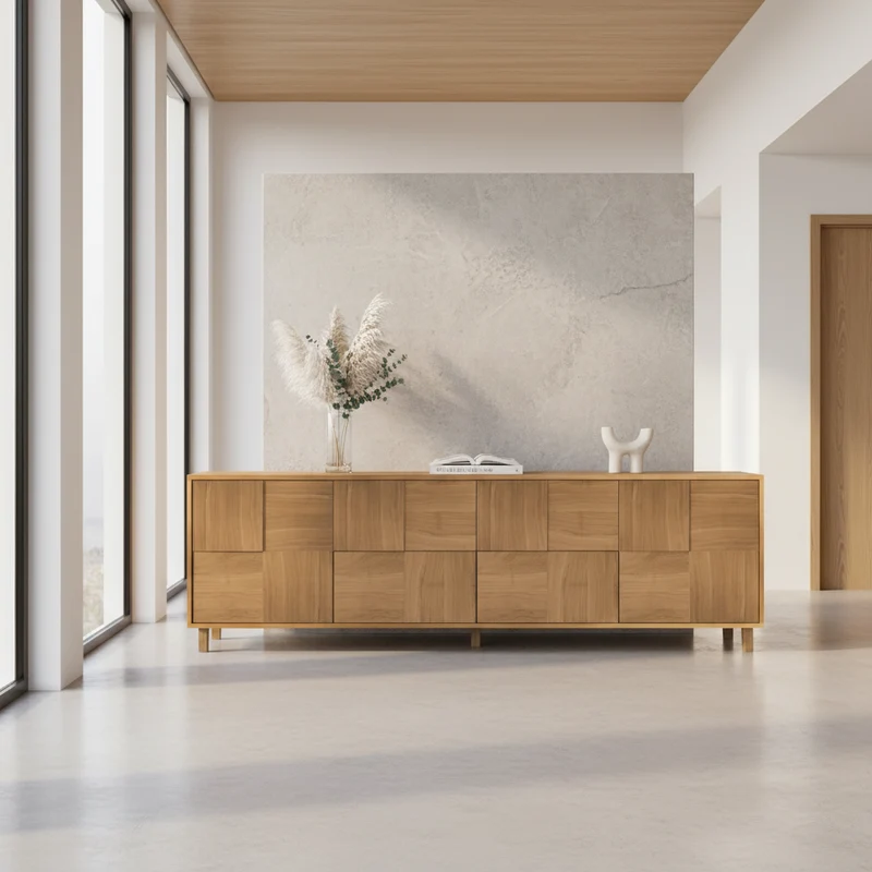 Sideboard "Mosaik" Eiche Premium - Natur geölt 240cm