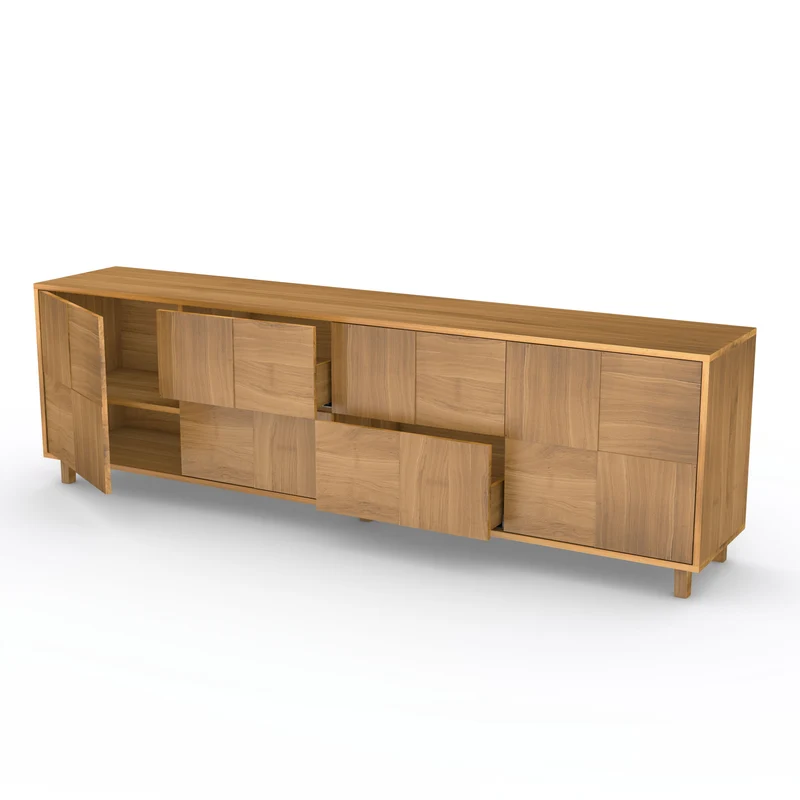 Sideboard "Mosaik" Eiche Premium - Natur geölt 240cm