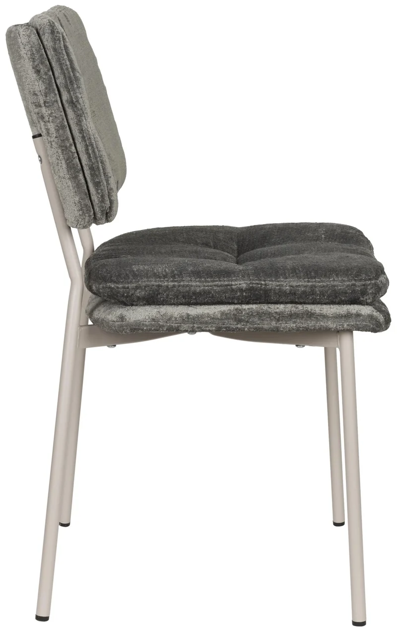 Stuhl Esszimmerstuhl FRANCK Stoff Grau oder Beige