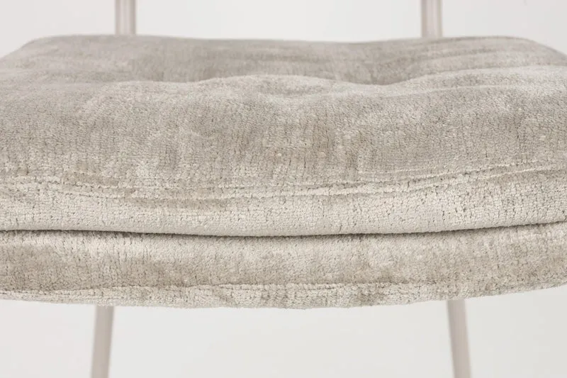 Stuhl Esszimmerstuhl FRANCK Stoff Grau oder Beige