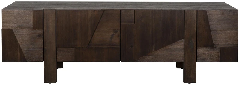 Sideboard BRUNEAU Eschenfurnier Dunkelbraun 150cm