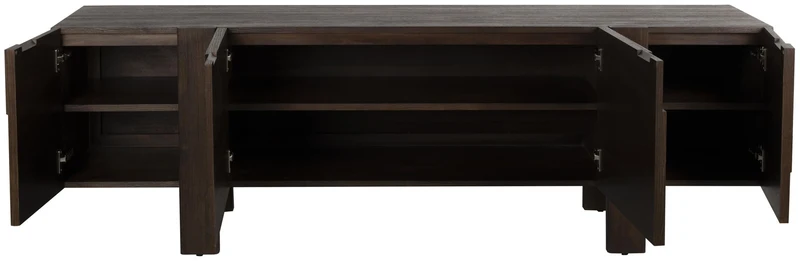 Sideboard BRUNEAU Eschenfurnier Dunkelbraun 150cm