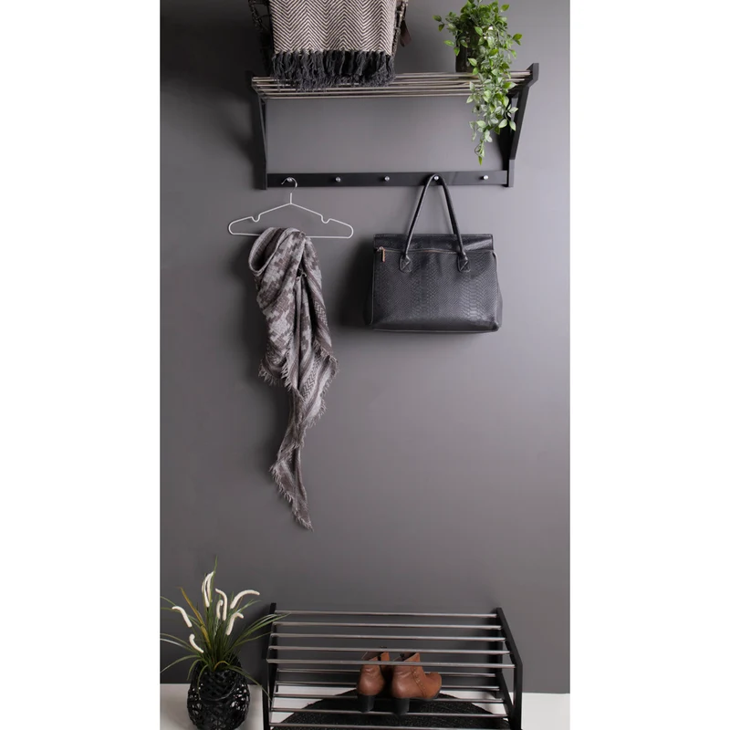 Moderne Garderobe DOVER aus Metall ca.- 78x34x32cm
