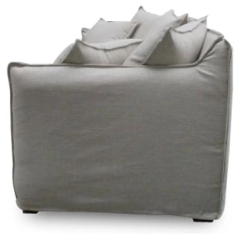 Casa Padrino Luxus Wohnzimmer Sofa Grau 215 x 100 x H. 102 cm - Luxus Qualität