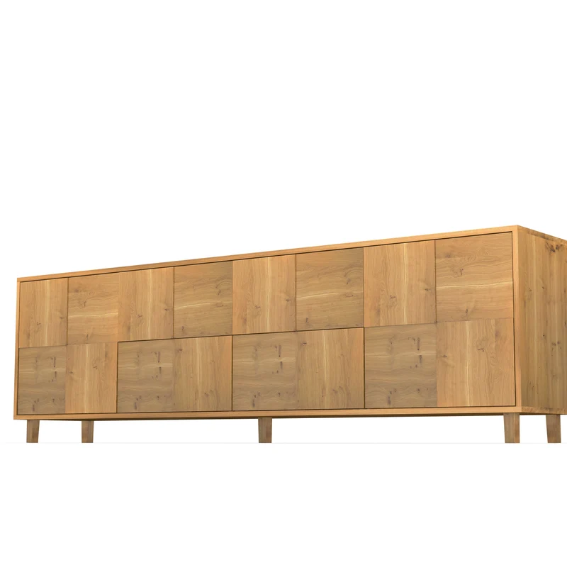 Sideboard "Mosaik" Eiche Rustikal - Natur geölt 240cm
