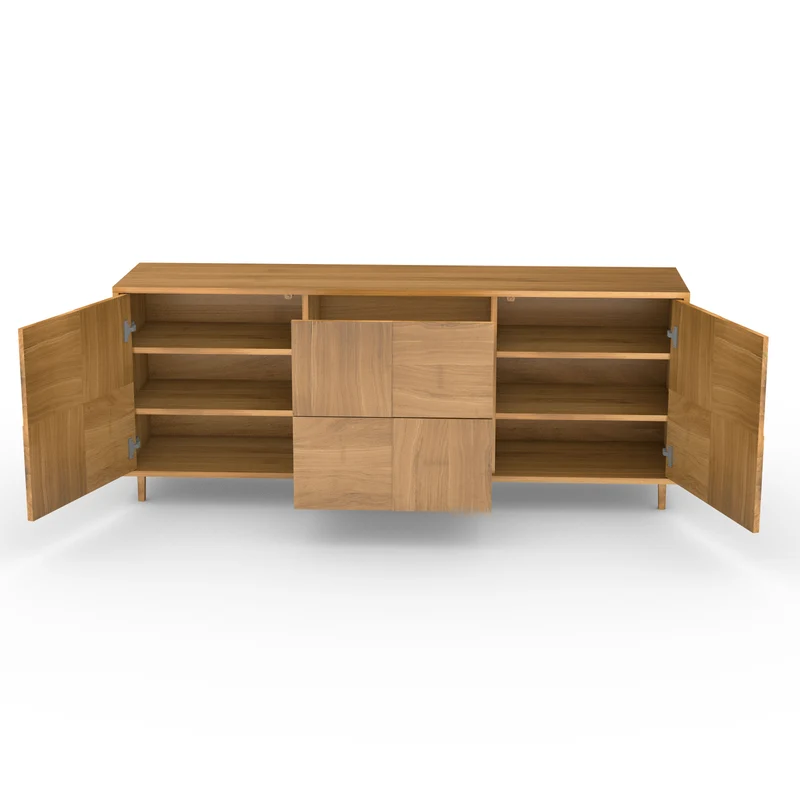 Sideboard "Mosaik" Eiche Rustikal - Natur geölt 180cm