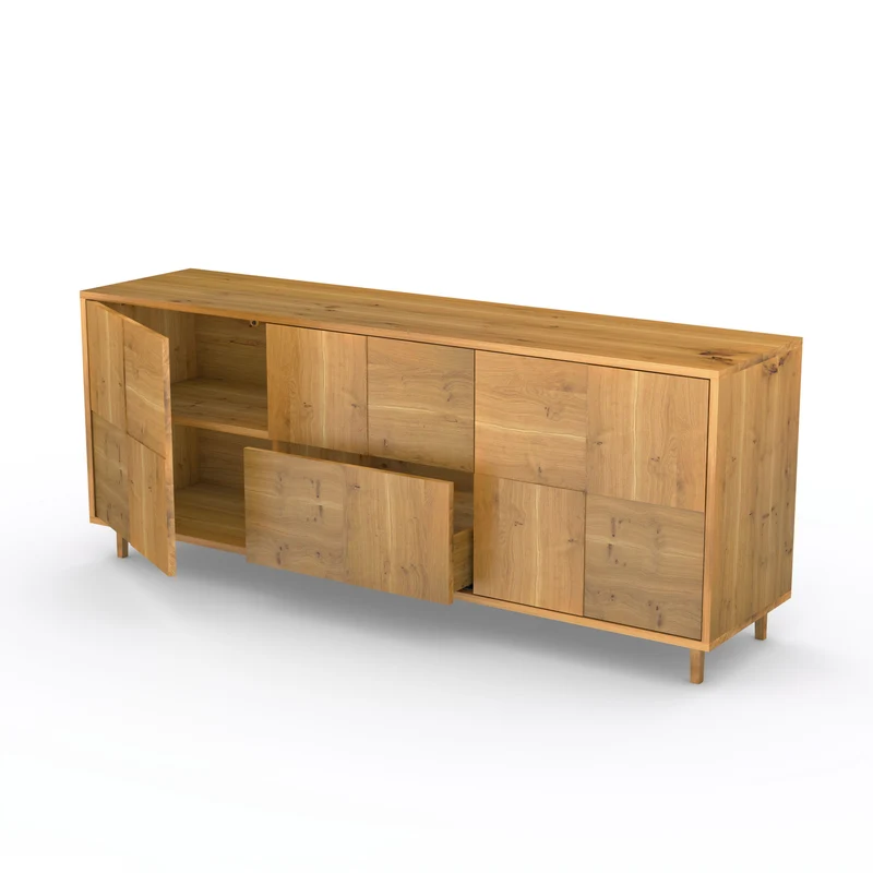Sideboard "Mosaik" Eiche Rustikal - Natur geölt 180cm
