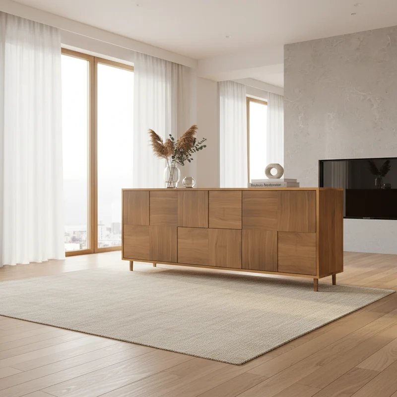 Sideboard "Mosaik" Eiche Premium - Natur geölt 180cm