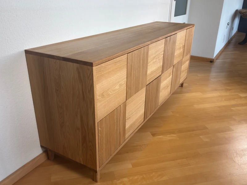 Sideboard "Mosaik" Eiche Premium - Natur geölt 180cm