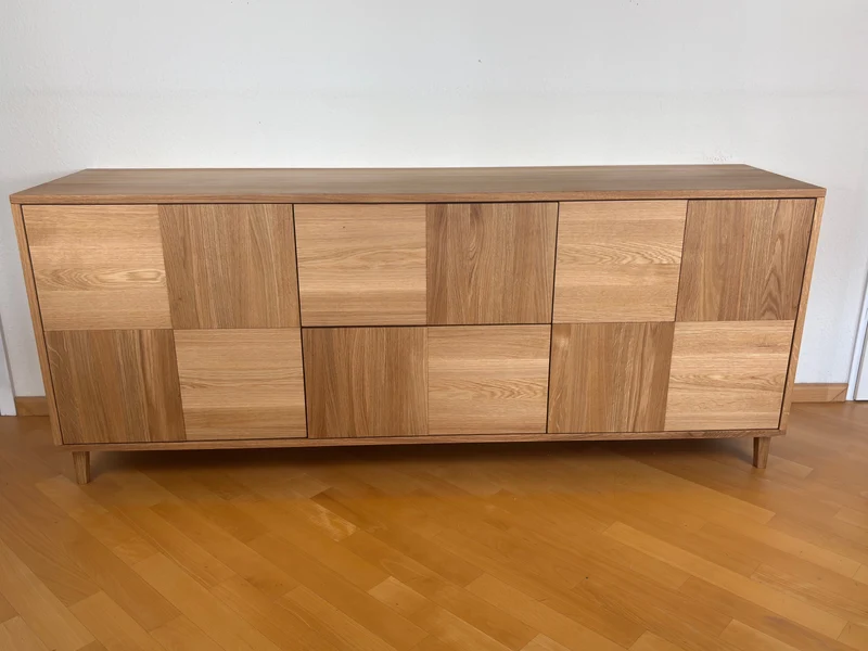 Sideboard "Mosaik" Eiche Premium - Natur geölt 180cm