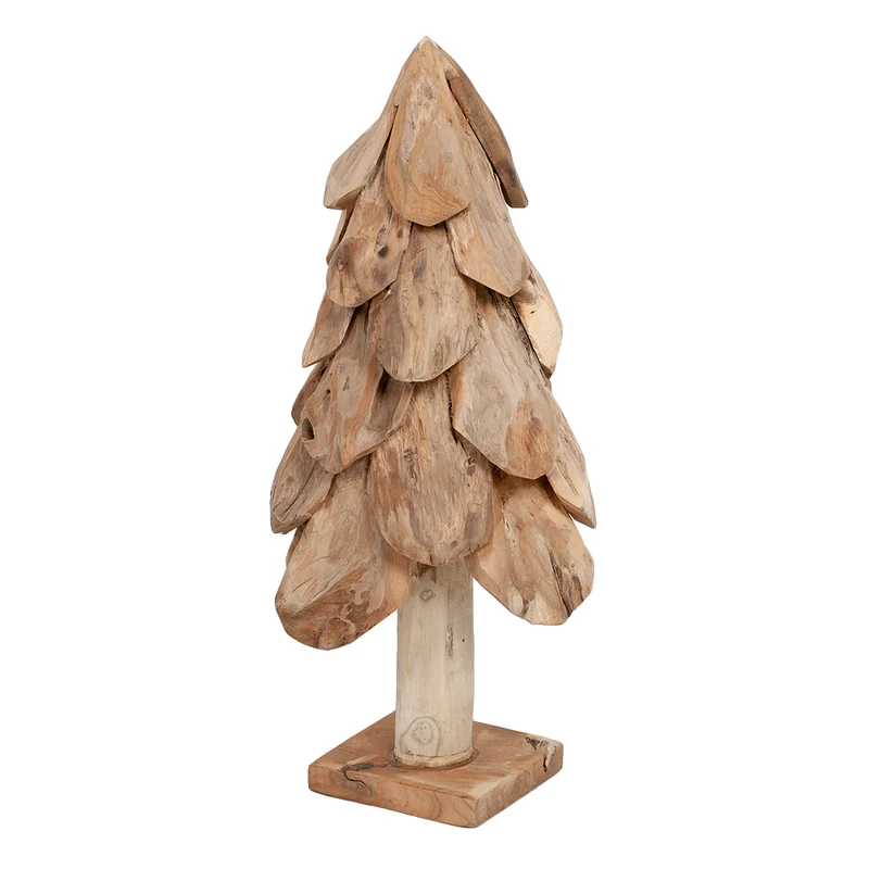 Teak Deko Baum BOOM ca. H60cm Tannenbaum Massivholz