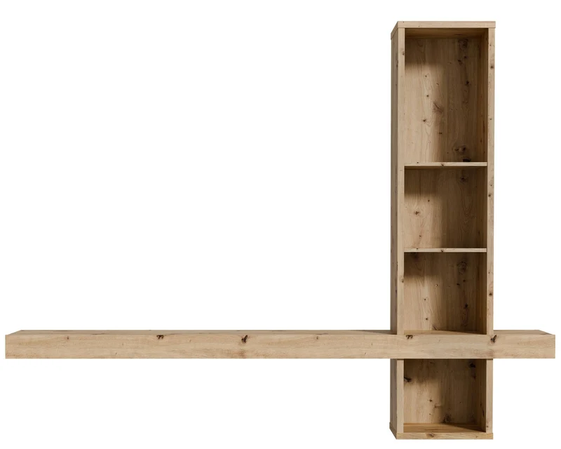 Wandboard Regal LOUOTO mit großer Ablage Optik Artisan Eiche, Forte