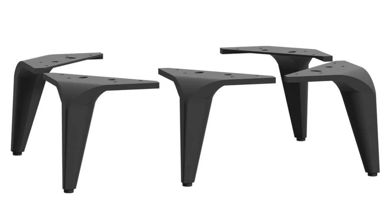 Metallbeine 16 cm BTHZ51ST 5er-Set zur Montage an Lowboard BREATHTAKER