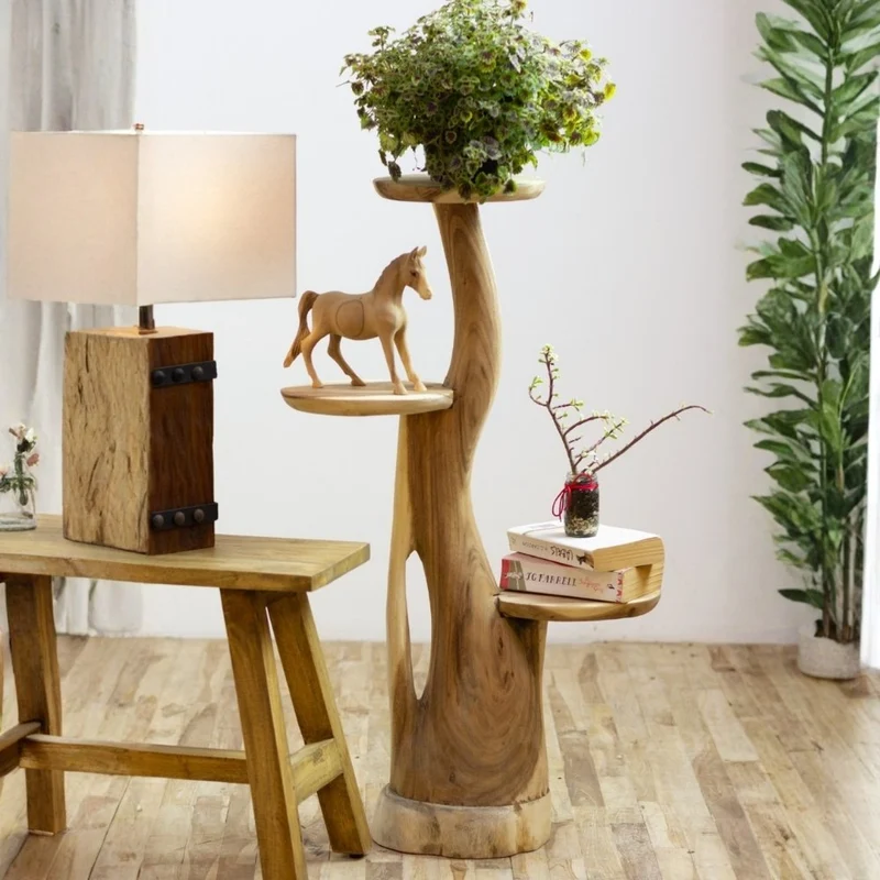 Suar Deko Baum KAKTUS mit Ablagen ca. H95cm Suar