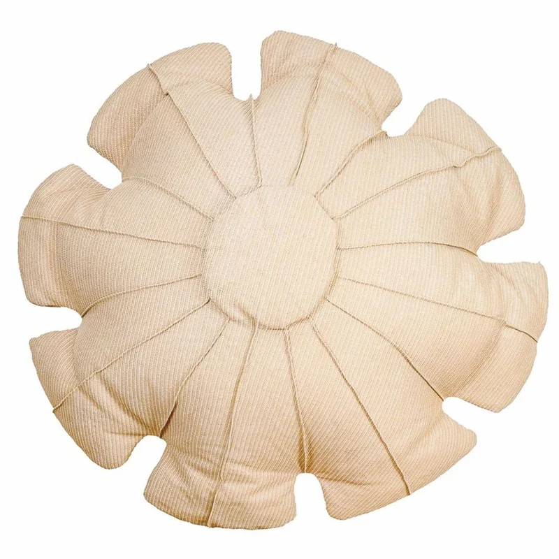 Casa Padrino Luxus Sitzsack Blume Beige Ø 130 cm - Schwimmender Sitzsack