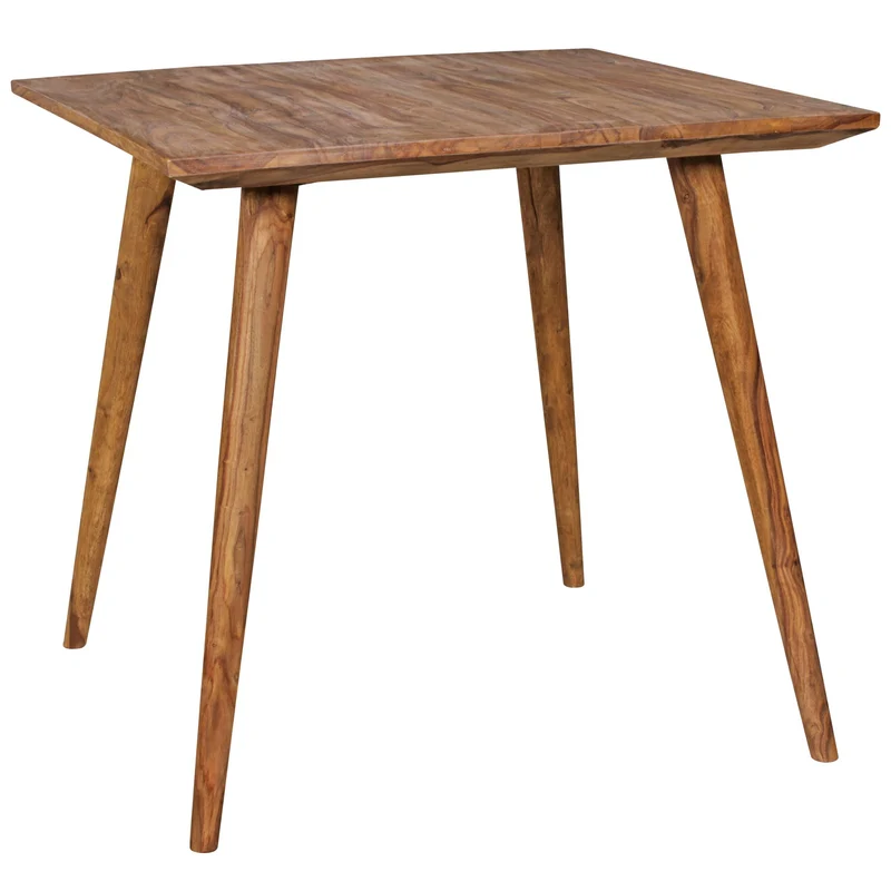 Esszimmertisch REPA 80x80cm Sheesham Massivholz Landhausstil quadratisch