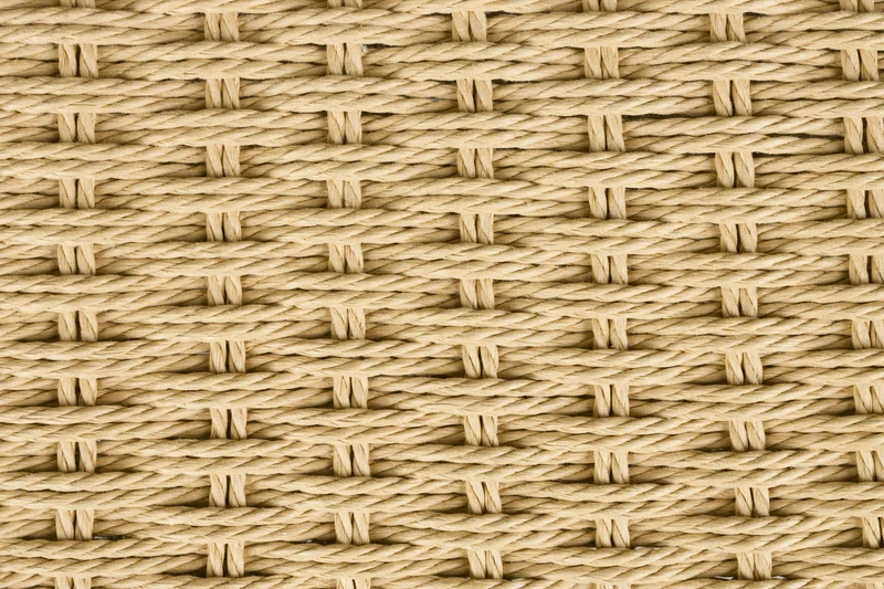 Barhocker Cecile Walnut: Retro-Design aus Holz & Seilgeflecht