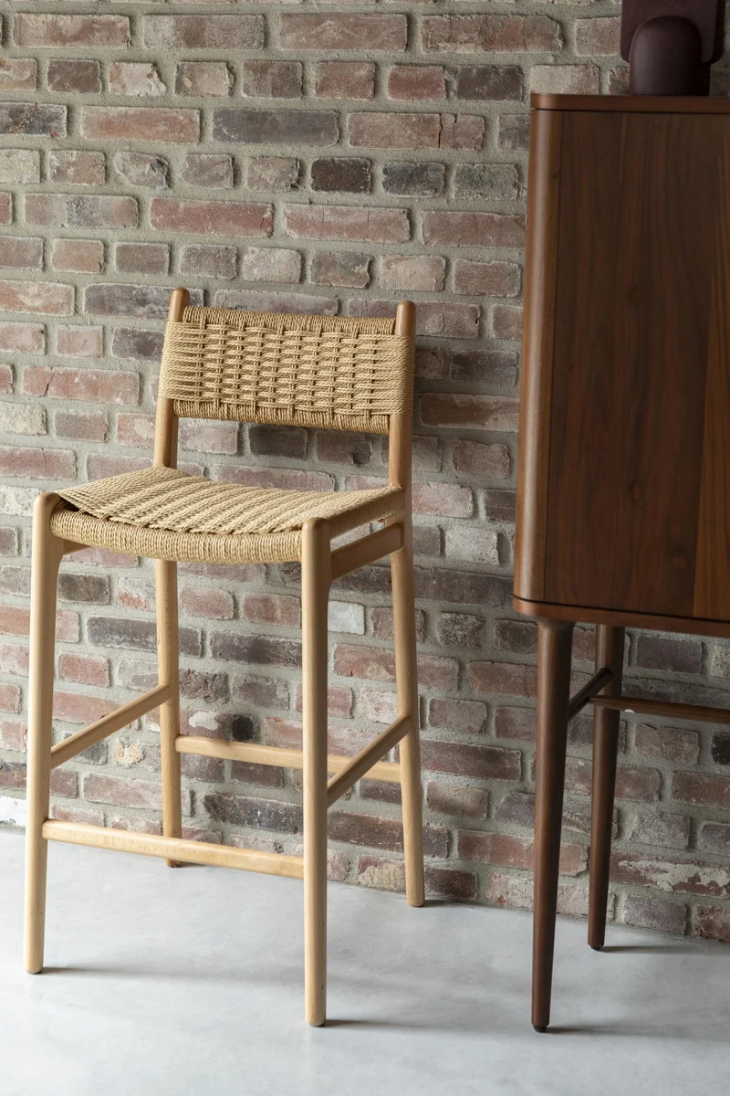 Barhocker Cecile Natural | Vintage-Design für Küche & Bar