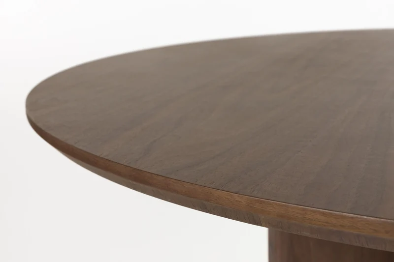 Runder Esstisch Laurent | 120 cm in edler Walnussoptik