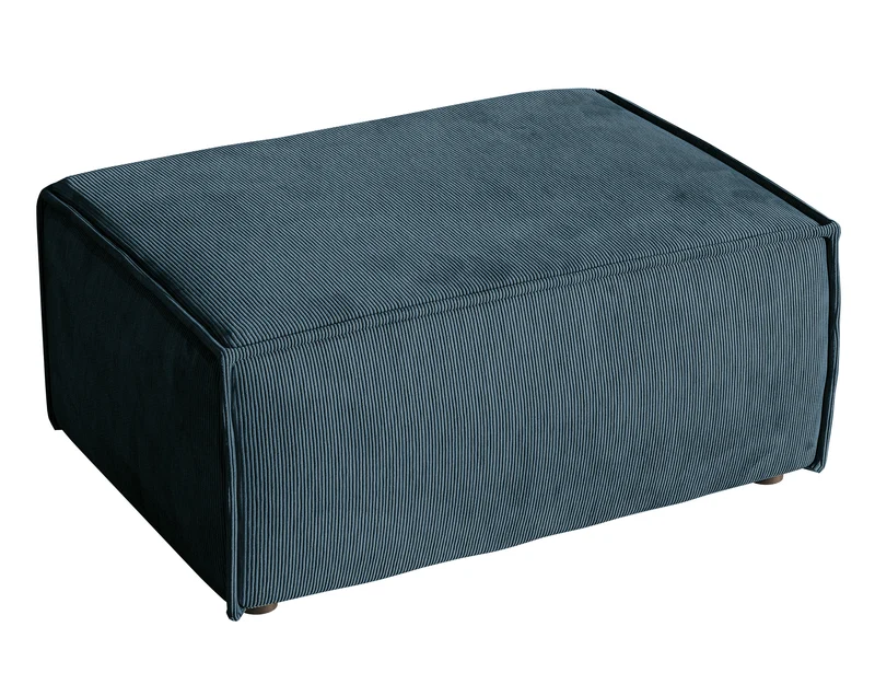 Sitzpouf Copertino 65x90 cm dunkelblauer Cord