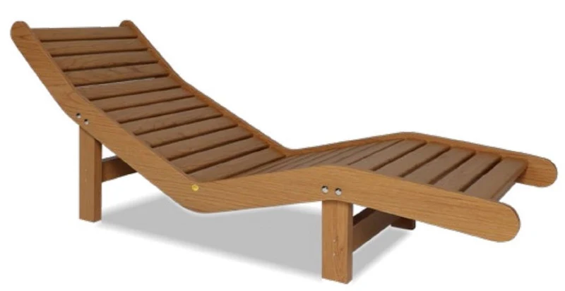 Casa Padrino Luxus Liege Braun 164 x 69 x H. 74 cm - Handgefertigte Gartenliege - Poolliege - Saunaliege - Garten Möbel - Pool Möbel - Sauna Möbel - Luxus Qualität - Made in Italy